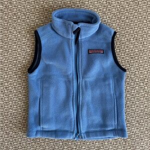 Vineyard Vines Kids Light Blue Fleece Vest